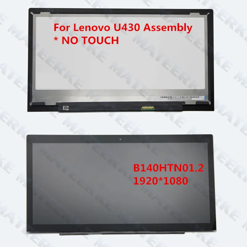 

ЖК-экран для ноутбука Lenovo Ideapad U430 B140HTN01.2, 14 дюймов, 1080P
