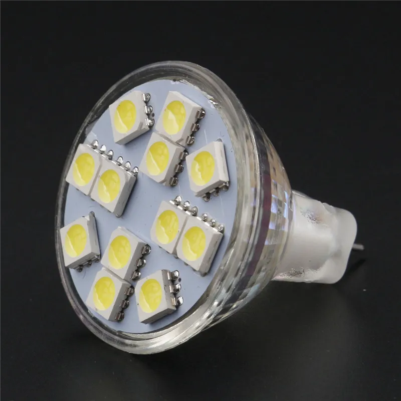 

1PC MR16 Spotlight Bulb SMD5050 400 Lumens LED Bulb with 12led chip warmwhite/coldwhite led Spot lamp light Bulb