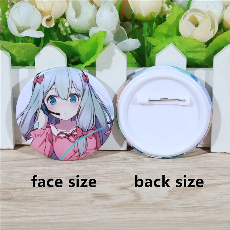 FFFPIN 5,8 см большая брошь учитель Izumi Sagiri нагрудник Япония Аниме ТВ игра значок для девушки булавка монета значок ткань украшение для рюкзака