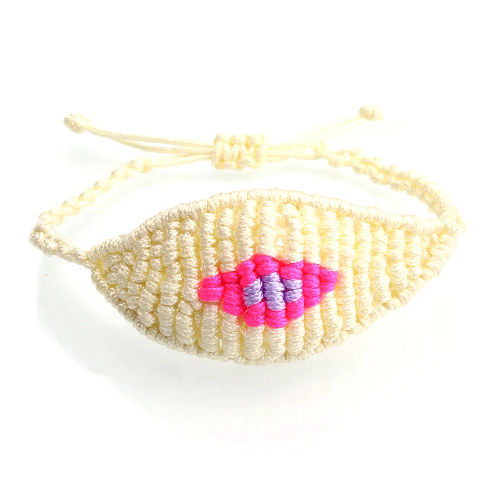 Женский браслет для серфинга Evil Eye Macrame плетеный цветной греческий