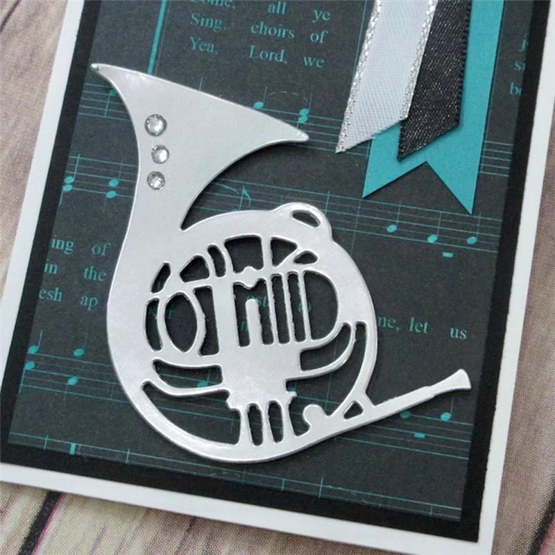 Eastshape 6Pcs 87*92mm Musical Instruments Metal Cutting Dies for Scrapbooking Craft Die Cut Stencil Paper New Arrival 2019 | Дом и сад