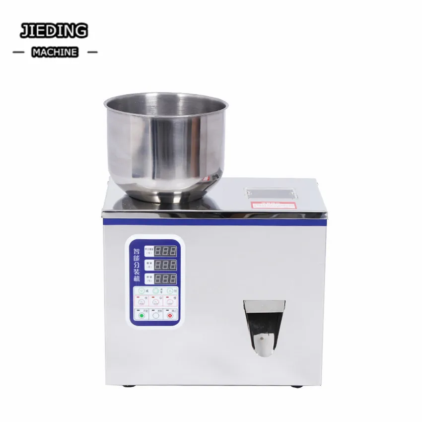 JIEDING машина для розлива гранулы взвешивания чая и кофе в зернах 20 г упаковочная
