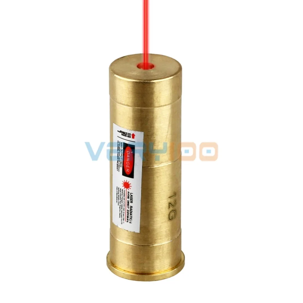 12 калибровочный латунный красный лазерный картридж 12 г Boresighter Sight+ VERY100 Водонепроницаемая коробка