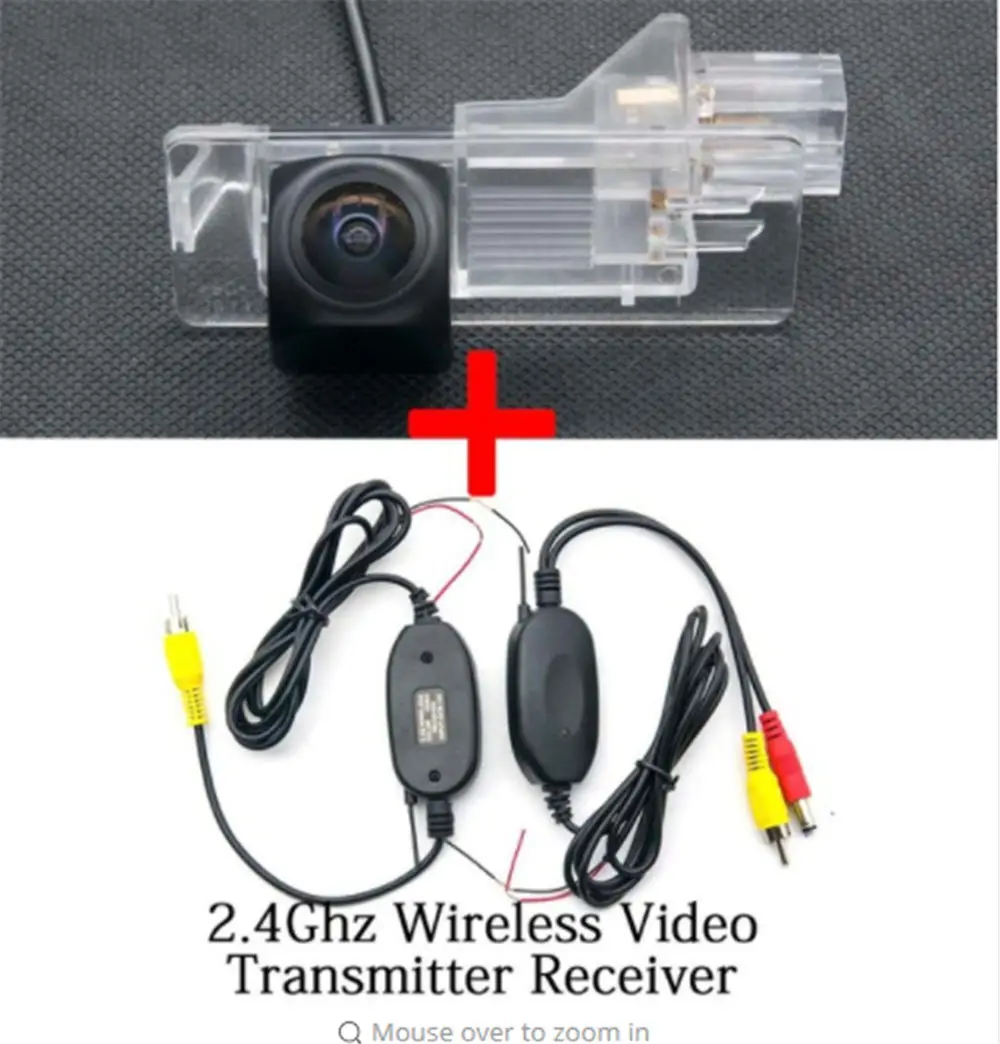 camera with wireless 1080P рыбий глаз MCCD Starlight автомобильная парковочная камера заднего вида для Renault Fluence 2013 Автомобильная камера заднего вида - Название цвета: camera with wireless