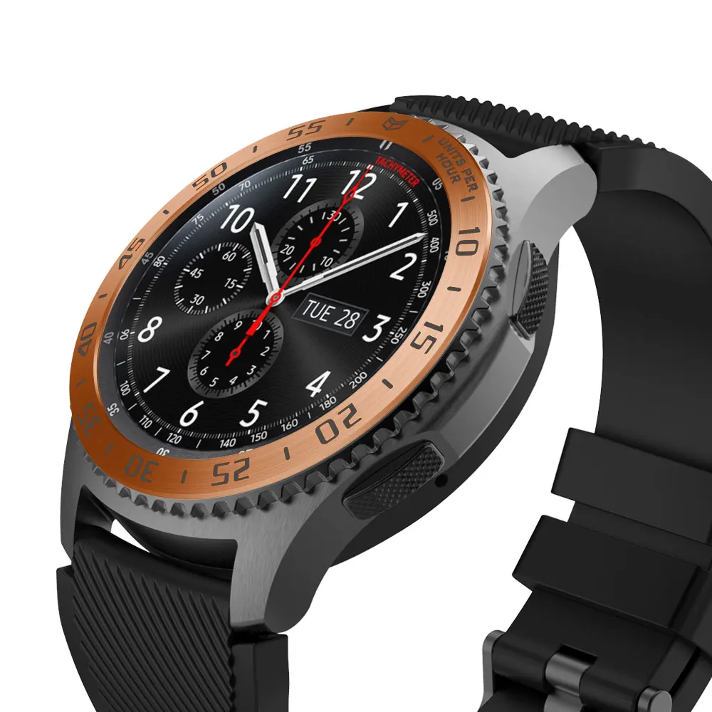 Ободок кольцо стиль для samsung Galaxy Watch 46 мм клейкая крышка против царапин Нержавеющая сталь защита аксессуары для шестерни S3