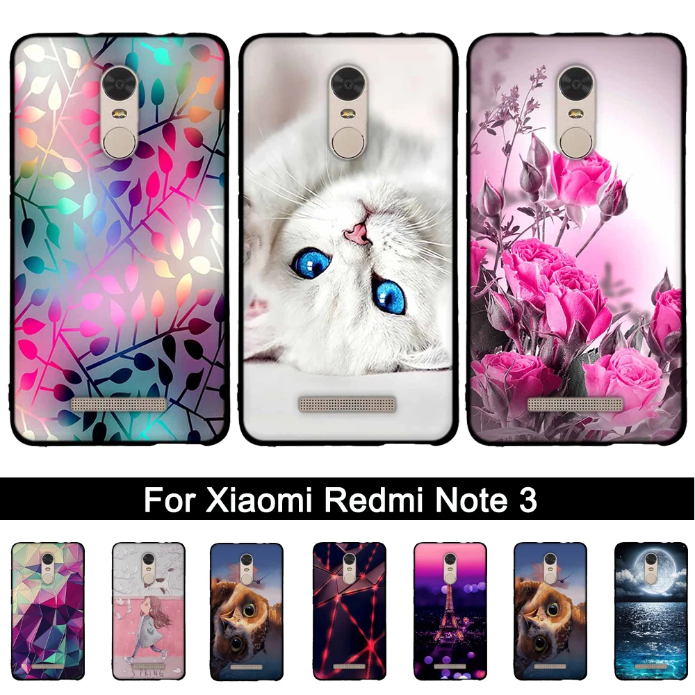 Чехол для Xiaomi Redmi Note 3 Note3 5 дюймов с 3D рельефным принтом силиконовый чехол Pro TPU