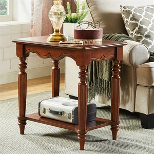 Image for TS-1026 Square Shape MDF Solid Wood Leg End Table  