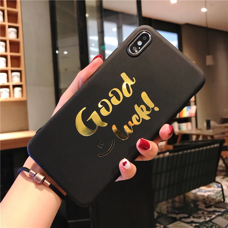 Чехол для телефона Lovebay iPhone 6 6s 7 8 Plus X XR XS Max мягкий чехол из ТПУ с золотыми