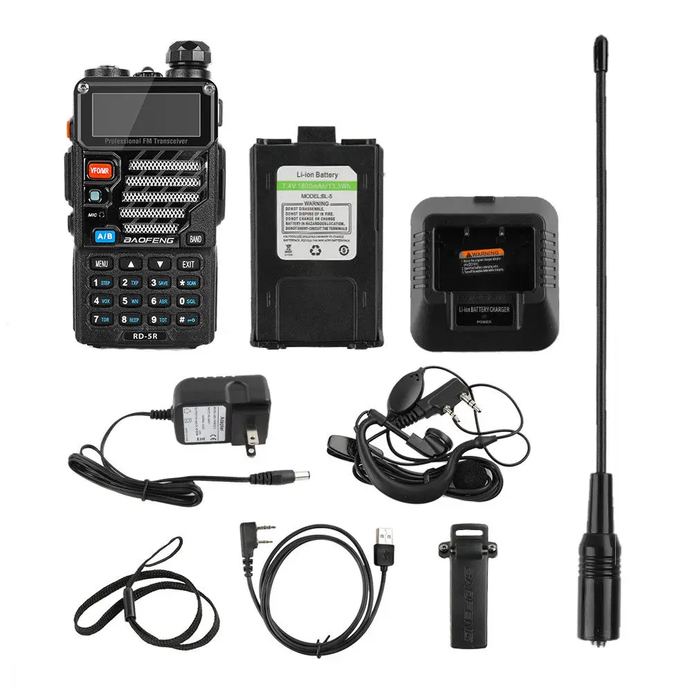 Baofeng RD 5R DMR Tier II VFO цифровой двойной слот двухдиапазонный 136 174/400 470MHz рация