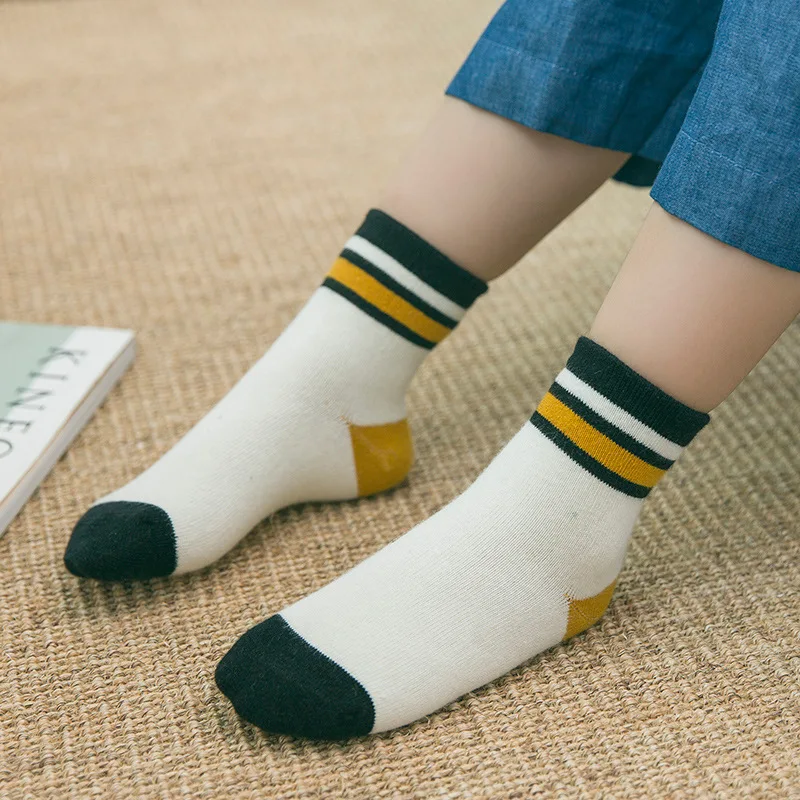 5 парт/Лот детские носки Осень зима 2016 хлопковые с мультяшным рисунком для