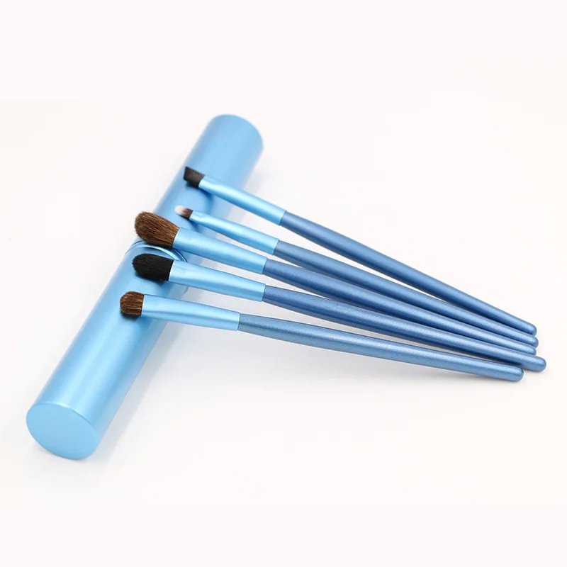 5 цветов шт. Профессиональный Синтетический набор кистей для теней и наборы