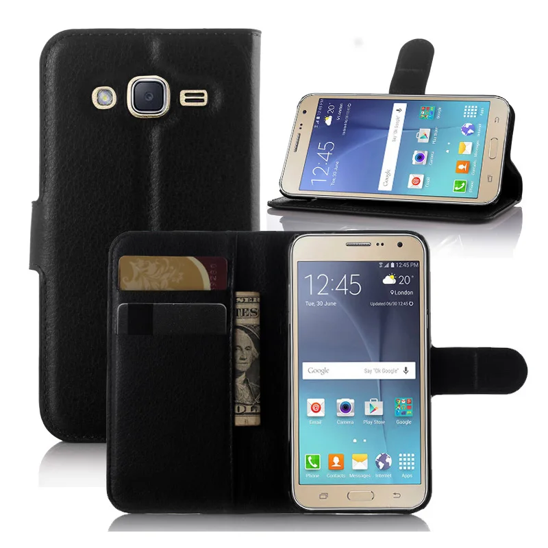 Роскошный флип чехол из искусственной кожи для Samsung Galaxy J3 2016 6 J320 J320F SM Защитный