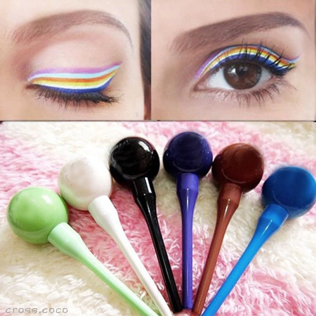 Модная Водостойкая Подводка для глаз в форме леденца жидкая Косметическая