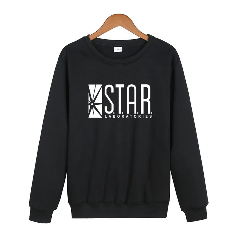 Толстовка Star Labs Мужская черная флисовая толстовка с капюшоном|Мужские толстовки