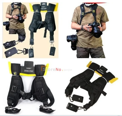 Быстрый ремень Caden с двойным плечевым ремнем шейный ремешок для камер 350d 450d 650d d90