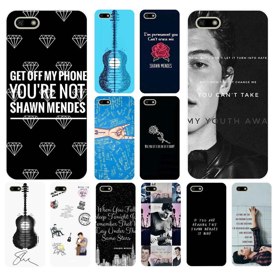 Мягкий силиконовый чехол для huawei Honor 7a 5 45 pro 292FG shawn mendes с надписью 7 дюйма 7c 7x y5
