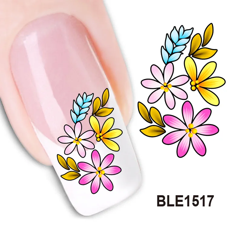 1 Лист Популярных 3D Цветок Модный Nail Art Наклейки Украшения Наклейки|nail art stickers|art