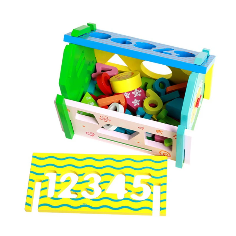 Chanycore Детские Обучающие деревянные игрушки геометрической формы цифровые блоки