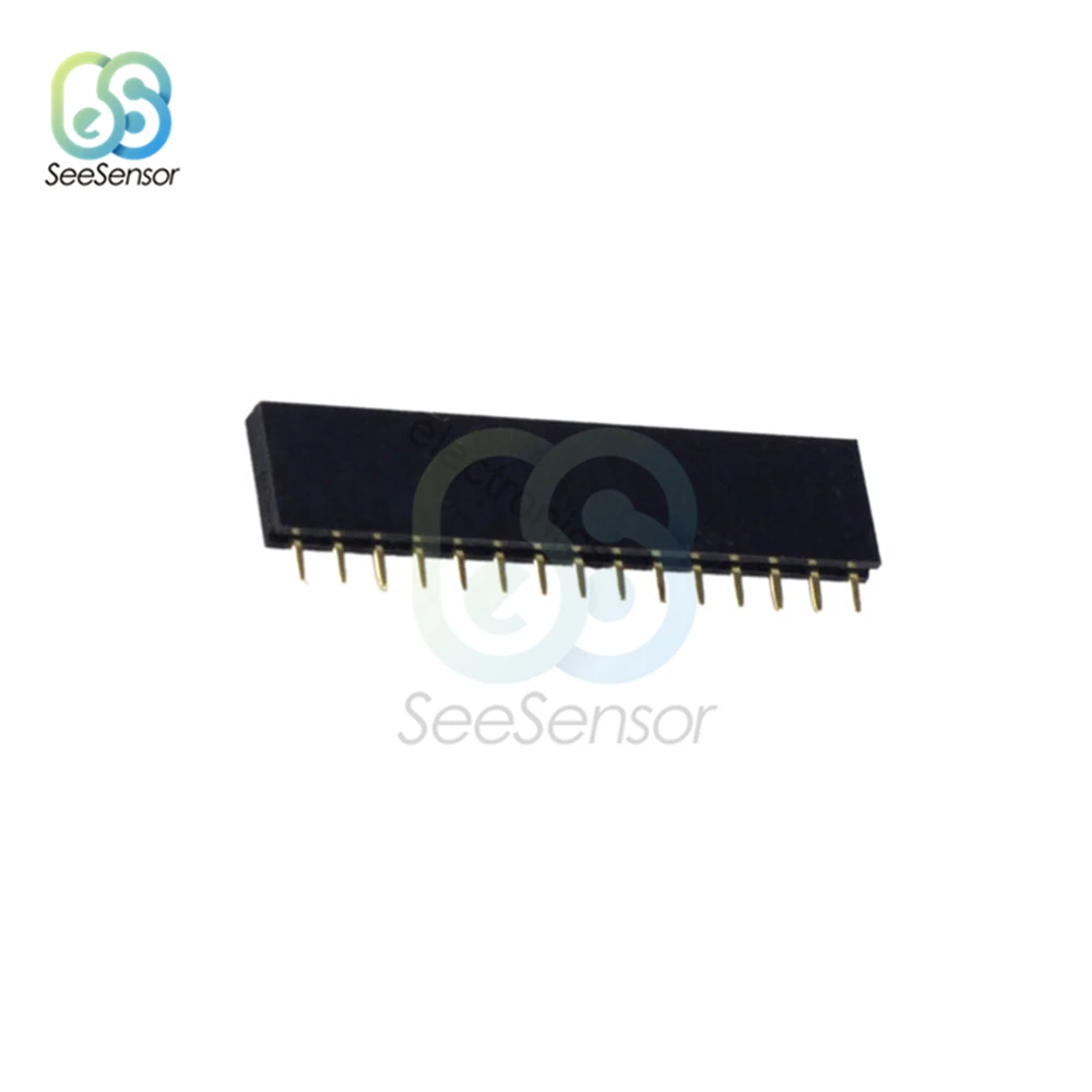 20 шт 15Pin Однорядный женский 2 54 мм шаг PCB контактный коннектор прямой одиночный ряд