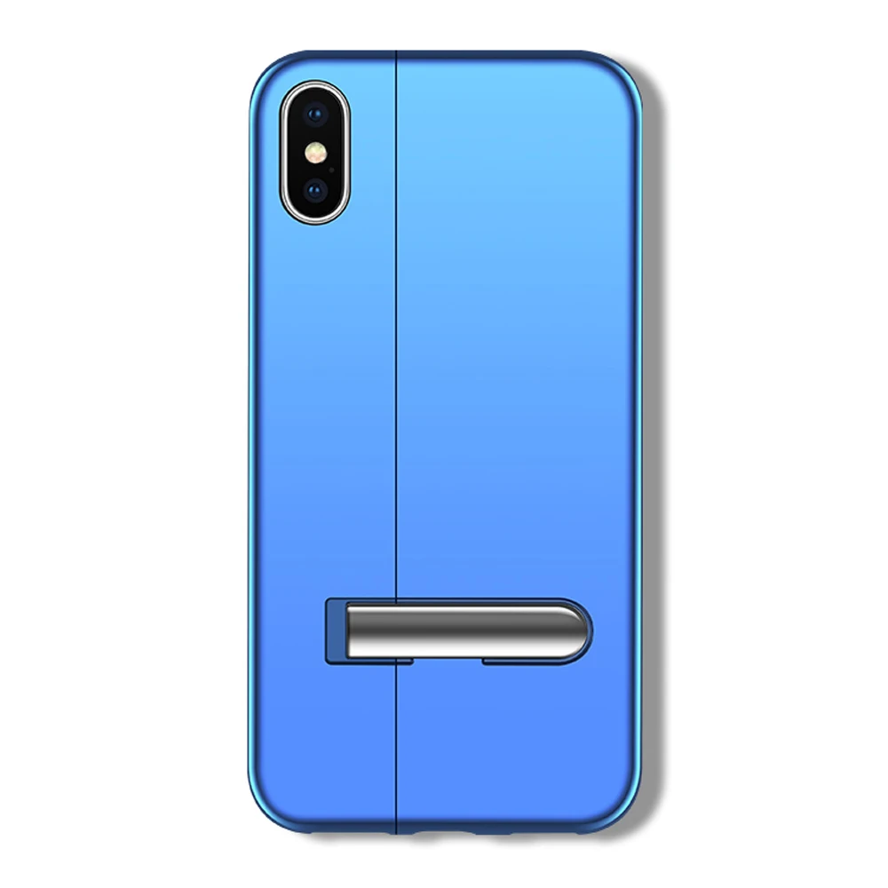 Blue CASEIER Adsorption Magnetic Case For iPhone 7 XS MAX XR 6S X Cool Metal Magnet Cover For iPhone 6 6s 7 8 Plus X XR XS Max Holder - Цвет: Blue