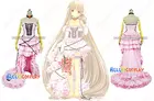 Chobits Cosplay Chi розовое платье H008