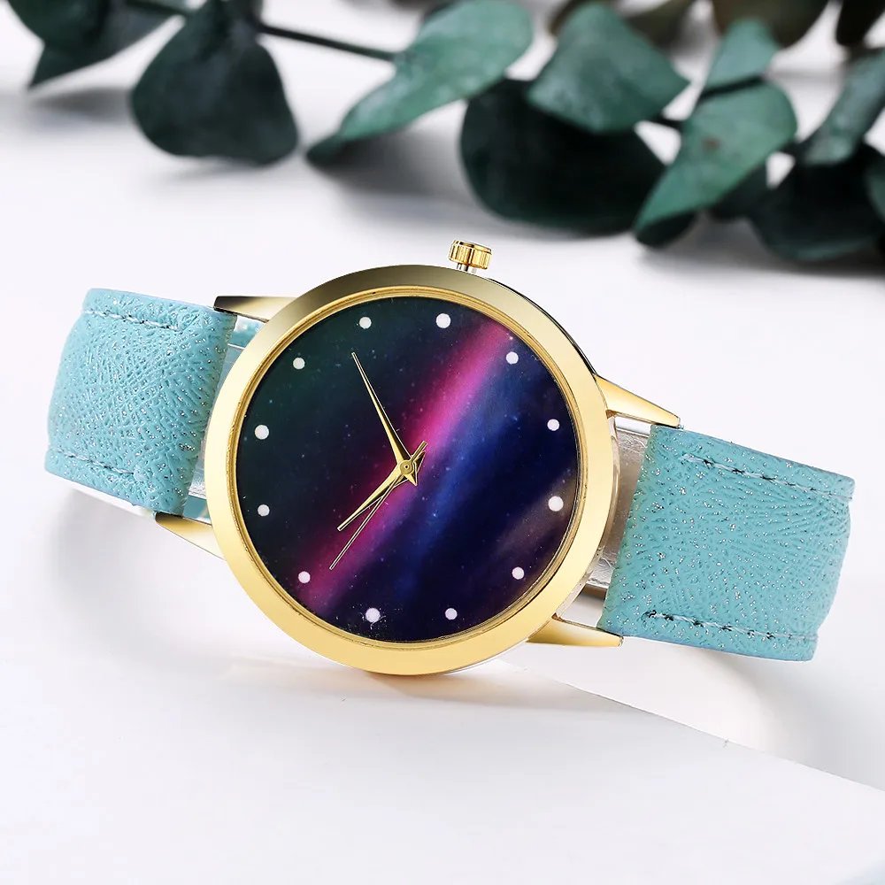 Женские модные часы Aurora Universe Starry Sky кварцевые круглые наручные Reloj de dama Wd3|Женские