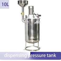 10l stainless steel electric mixing dispensing pressure vessel tank with motor and funnel