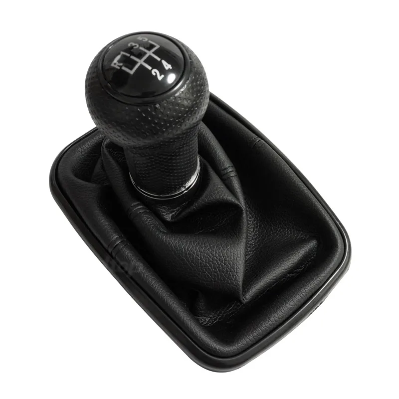 black 5 speed 12 мм для Volkswagen VW Golf 4 IV MK4 GTI R32 Bora Jetta 5/6 скорость черная рама рукоятка для рычага переключения передач гетры загрузки автомобиля 1999-2004 - Название цвета: black 5 speed