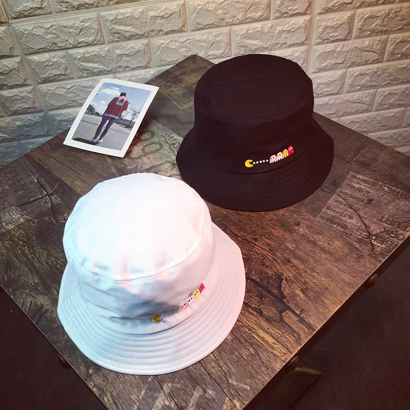 Новинка 2019 шляпа котелок с вышитыми буквами и героями мультфильмов милая в