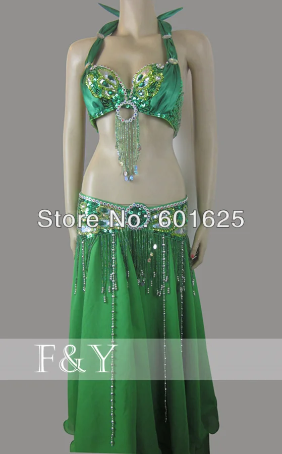 Оптовая продажа Новый набор костюма для танца живота бюстгальтер + пояс 2