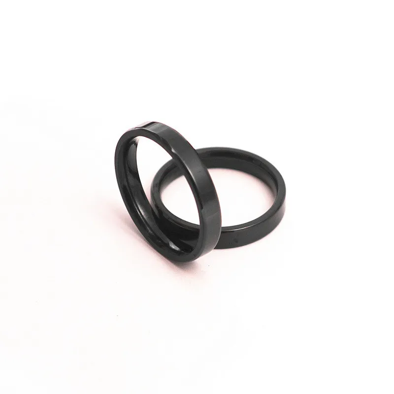 MOREDEAR 3 мм черное титановое кольцо из нержавеющей стали обручальное свадебное
