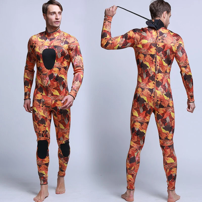 

Mens Wetsuits Back Zip Full Wetsuit 3mm Surfing Suit Long Sleeve Diving Snorkeling Swimsuit Jumpsuit Full Body Diving Suits