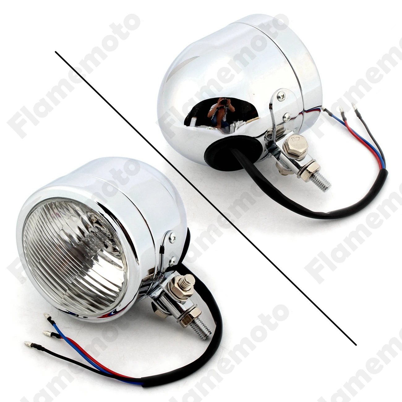 Мотоциклетные аксессуары 4 1/4 дюйма ретро винтажная лампа для фар