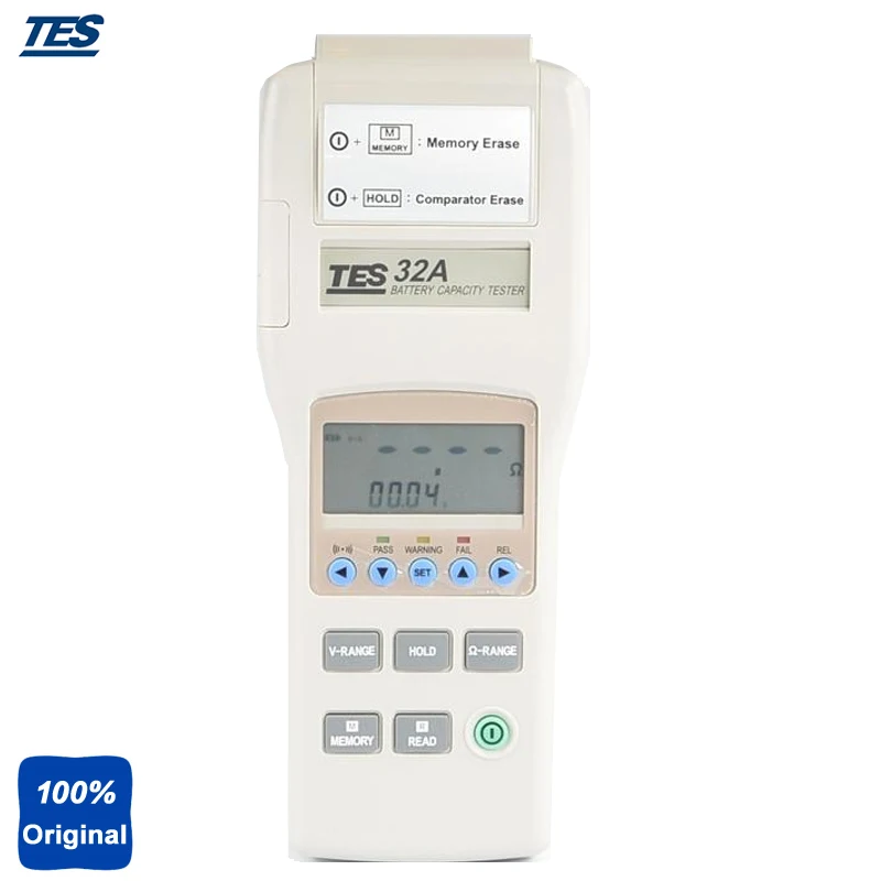 TES 32A компактный тестер емкости аккумуляторов щелочей и свинцово кислотных