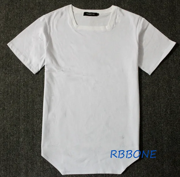 Футболка мужская длинная в стиле хип-хоп с коротким рукавом | Мужская одежда