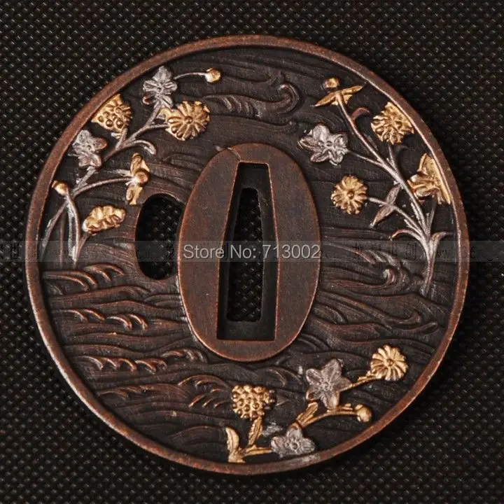 Кованые японские детали для фотографий Tsuba подходит самурайского меча