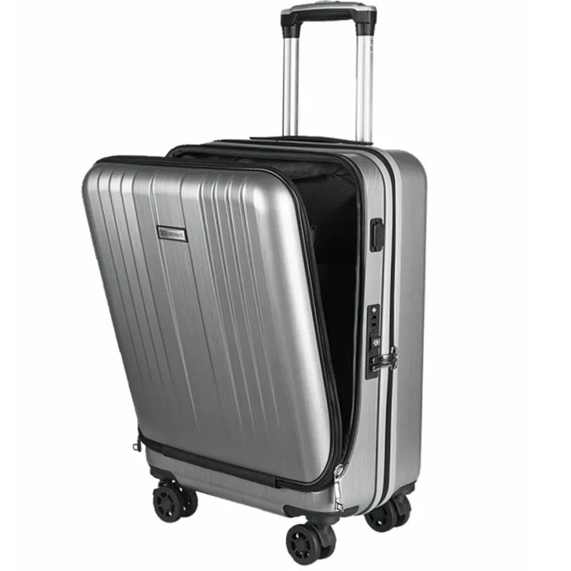 Чехол для костюма для путешествий из поликарбоната, багаж на колесиках с сумкой для ноутбука, Женский чехол на колесиках с зарядкой через USB, высококлассная мужская деловая коробка