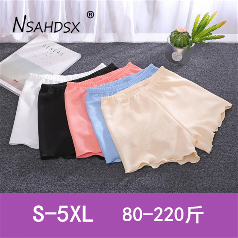 Женские черные Защитные шорты размера плюс 5XL 2019 летние гибкие женское синее