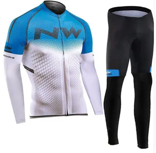 NW NORTHWAVE осенние длинные велосипедные комплекты одежды желтый Майо Ropa Ciclismo Invierno MTB велосипедные майки спортивная одежда для велосипеда - Цвет: 13