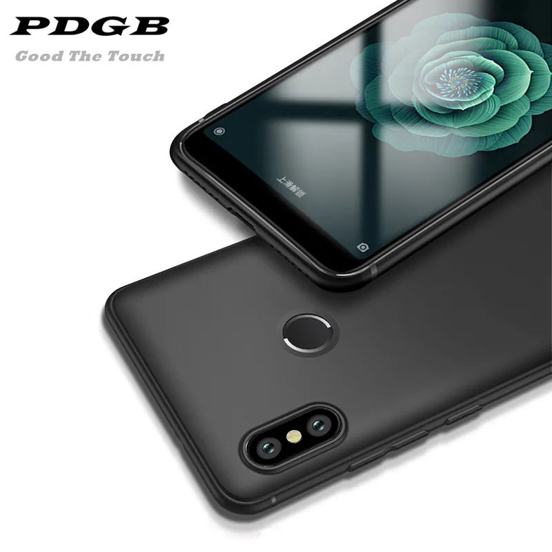 Мягкий чехол PDGB для Xiaomi Mi 5 6 8 9 A1 A2 Lite 5X 6X Max 2 3 Mix 2s Note Redmi 6A 7 Pro однотонный матовый из