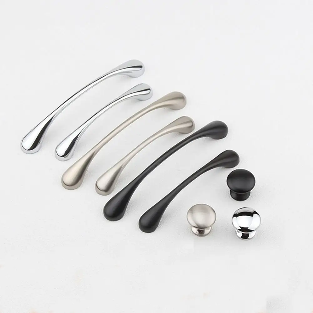 Современный минималистический гардероб дверь американская ручка ящик изогнутая