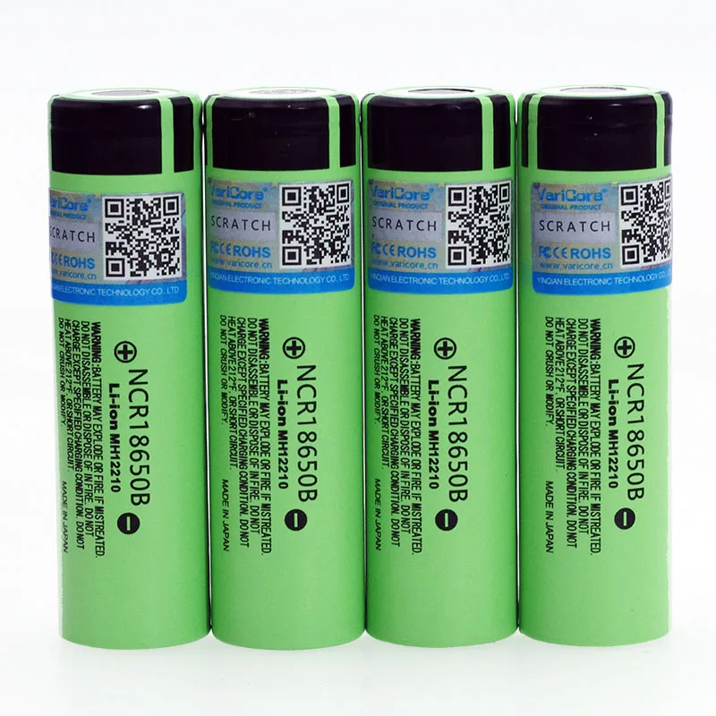 4 шт. литий ионные аккумуляторы VariCore 18650 NCR18650B 3 7 в 3400 мАч|li-ion battery|battery 3.7vbattery li-ion |