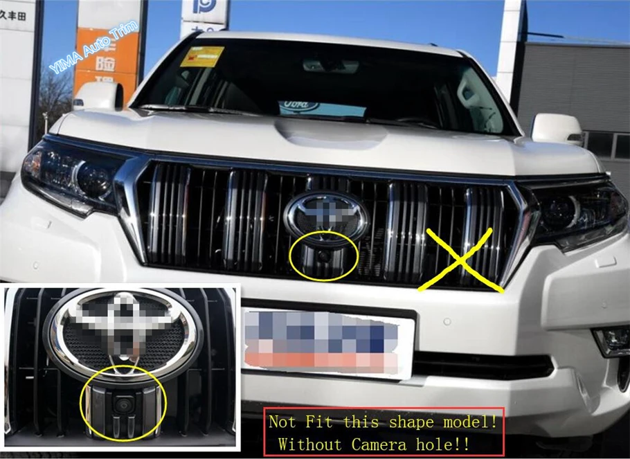 Lapetus Авто Стайлинг Передняя решетка гриль крышка отделка Подходит для Toyota Land Cruiser