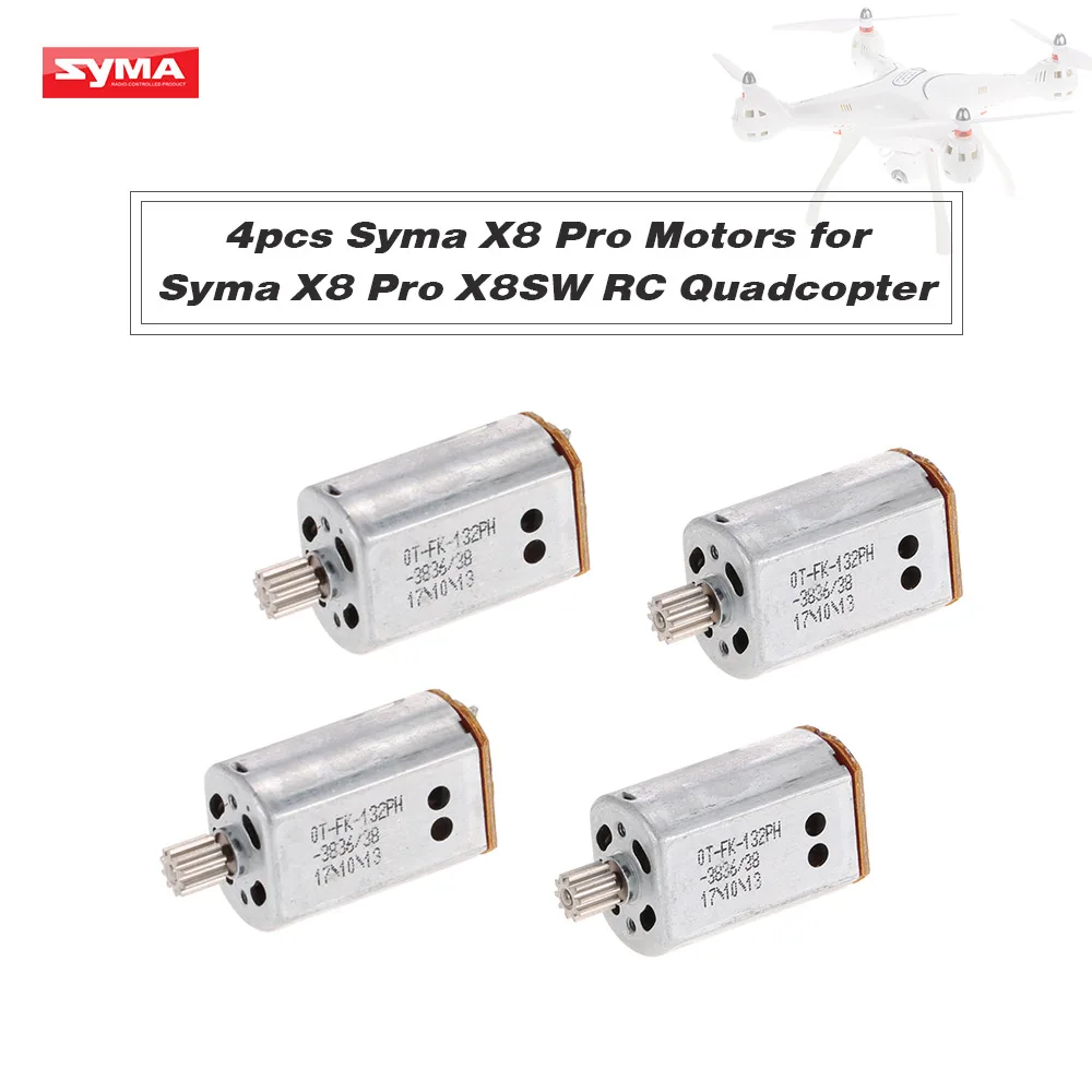 4 шт. оригинальный Syma X8 Pro Дрон двигатель для RC Квадрокоптер части моторы SYMA
