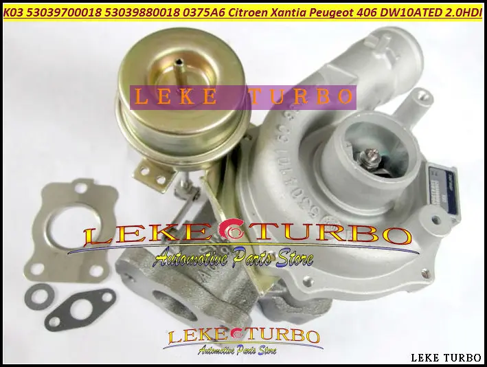 K03 53039700018 53039880018 0375A6 0375E4 9632427880 3750000 18 турбо для Citroen Xantia Peugeot 406 1998 DW10ATED 2.0L HDI |