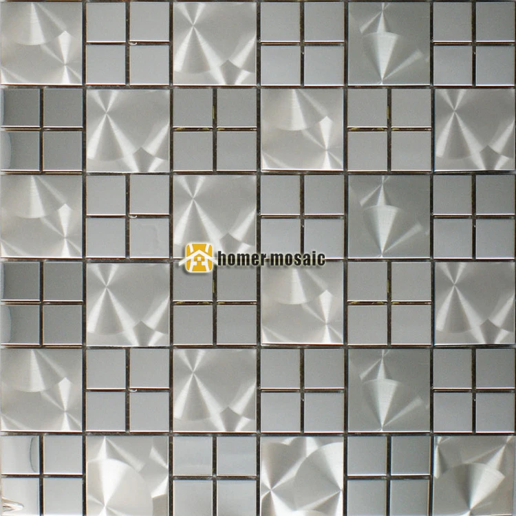 

real stainless steel metal mosaic tiles square sparkly metal mosaic for living room kitchen backsplash metal mosaic