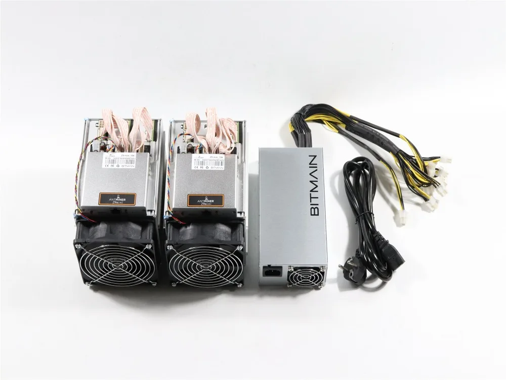 2 шт б/у Antminer Z9 Mini 10k Sol/s 300W с 1pc BITMAIN APW3 1600W PSU Asic Equihash Miner Mine ZEN ZEC BTG