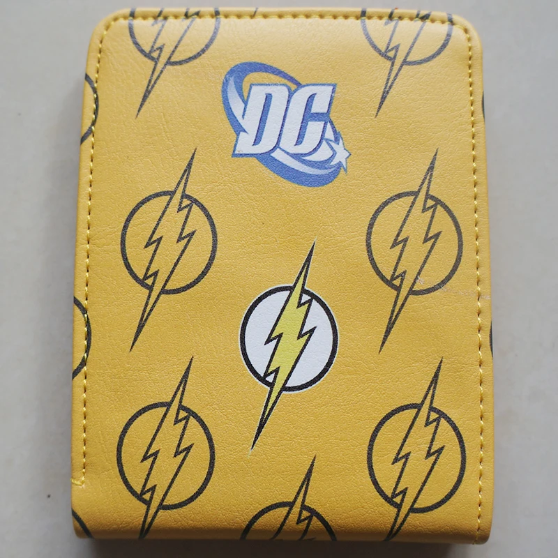 New DC Comics THE FLASH Q Edition character wallets Purse Red 11cm Leather Man Woman Hot Cool | Багаж и сумки