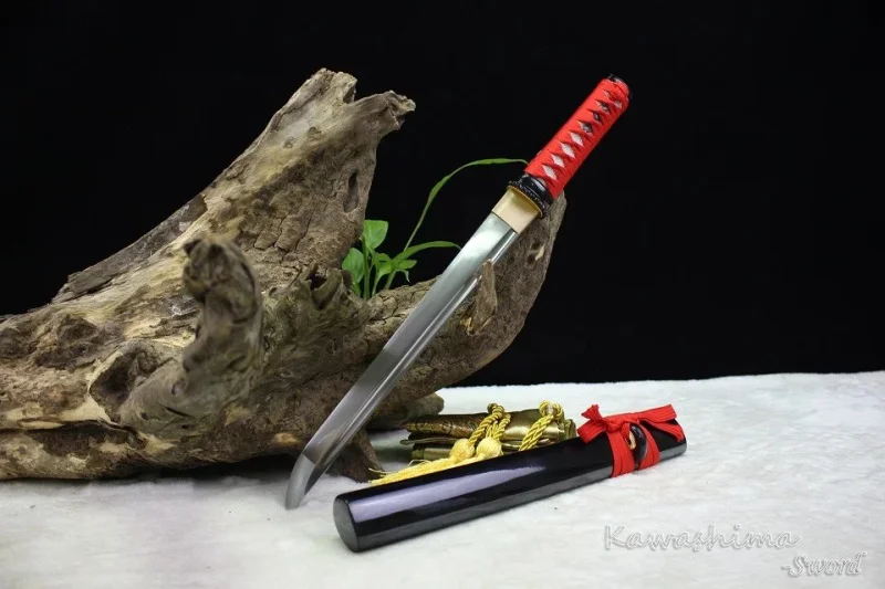 Японский самурайский меч ручной работы Wakizashi/Танто высокоуглеродистой стали Полный Тан резкость готовы для резки бумаги