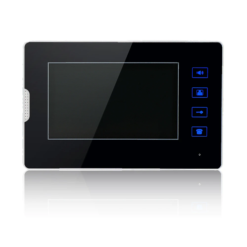 Новый 7 &quotСенсорный экран телефон видео домофон + 2 монитора Водонепроницаемый RFID